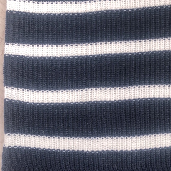 NEW Rachel Zoe Navy White Striped Knit Pullover Sweater - Picture 7 of 14